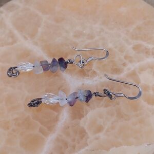 925 Silver Beaded Hook Earrings
